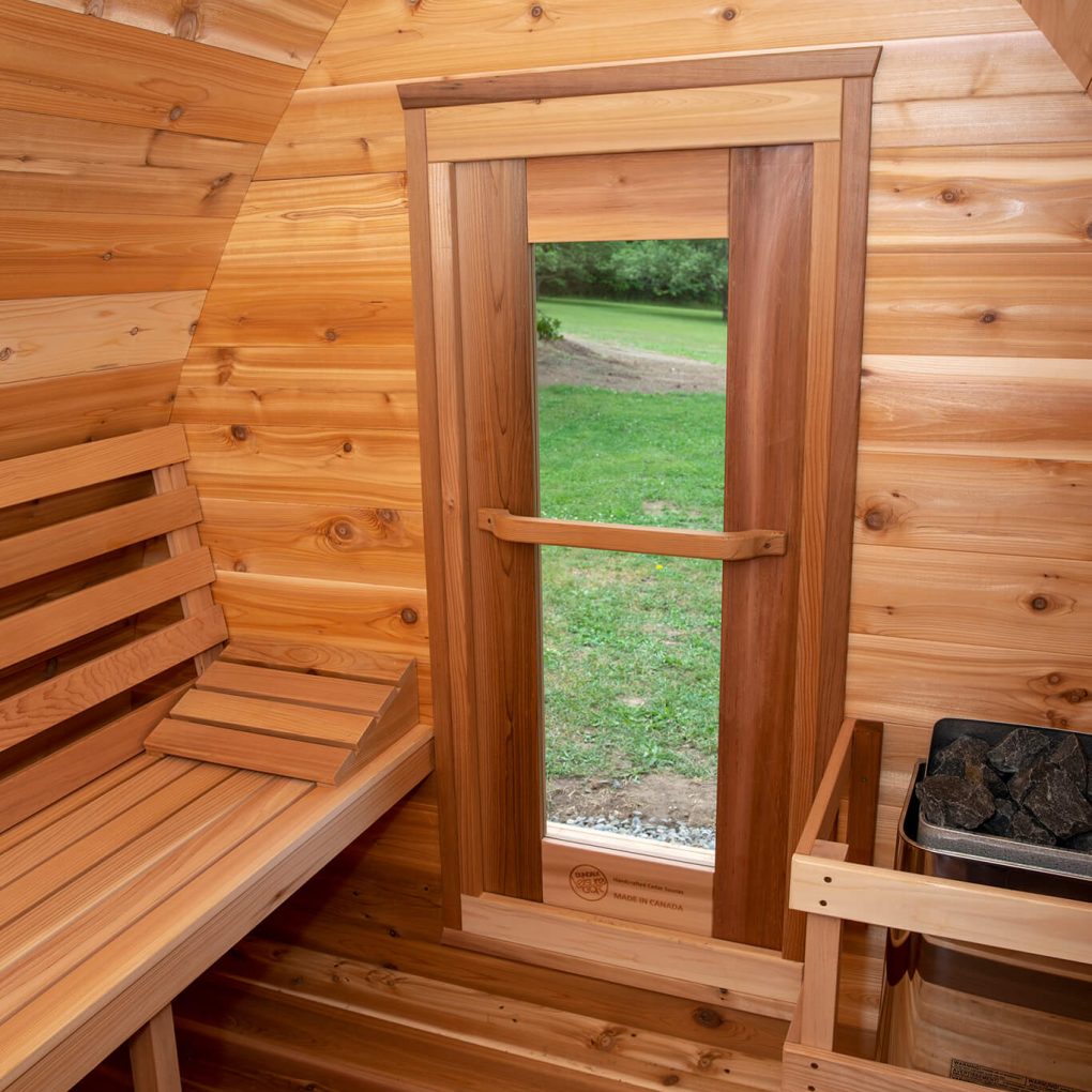 Dundalk LeisureCraft Saunas Dundalk Leisure Knotty Cedar Mini Pod Sauna