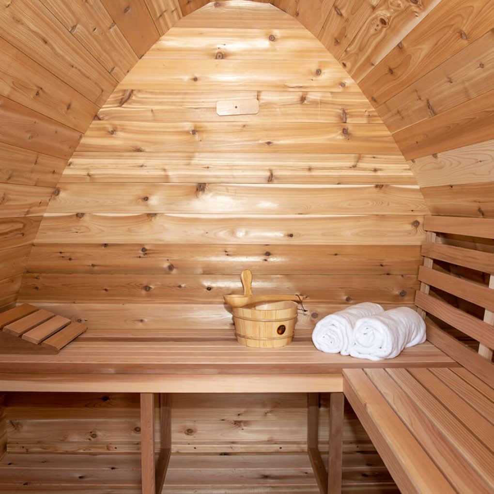 Dundalk LeisureCraft Saunas Dundalk Leisure Knotty Cedar Mini Pod Sauna