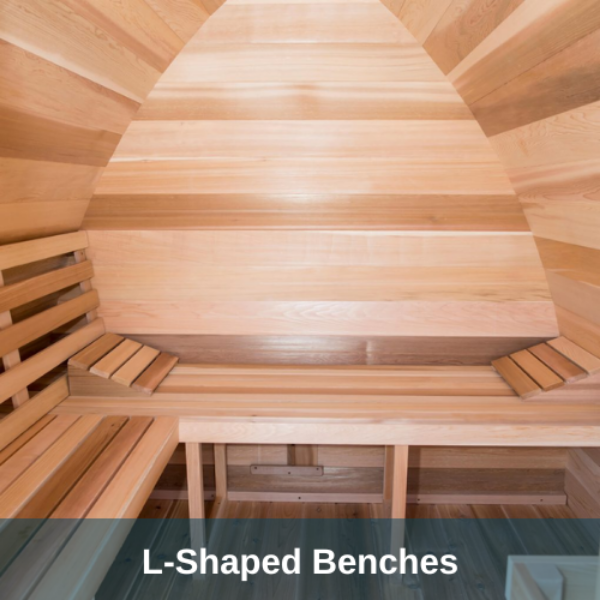 Dundalk LeisureCraft Saunas Dundalk LeisureCraft Clear Cedar Mini POD 2-4 Person Sauna