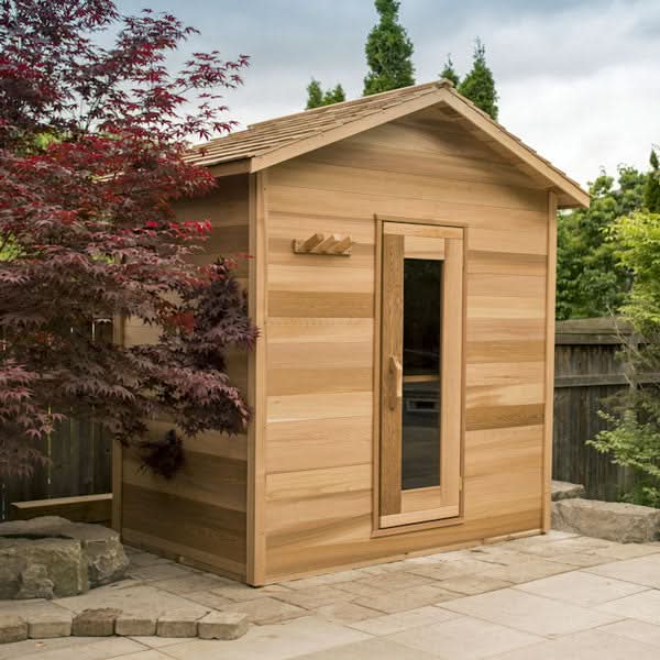 Dundalk LeisureCraft Saunas Dundalk LeisureCraft Clear Cedar Outdoor Cabin Sauna