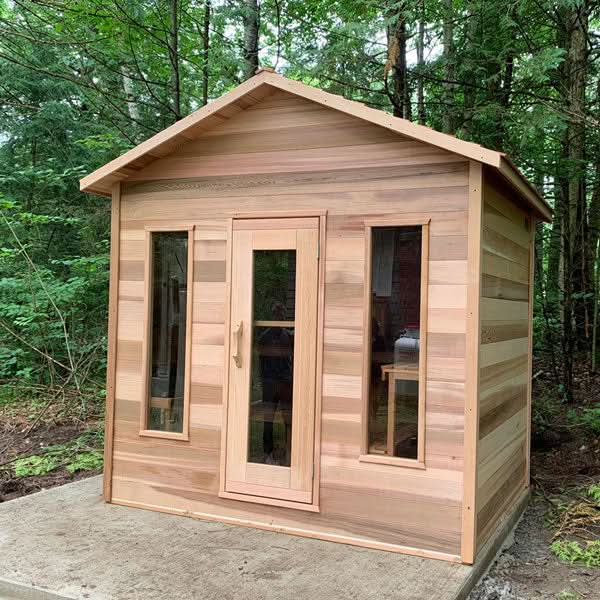 Dundalk LeisureCraft Saunas Dundalk LeisureCraft Clear Cedar Outdoor Cabin Sauna
