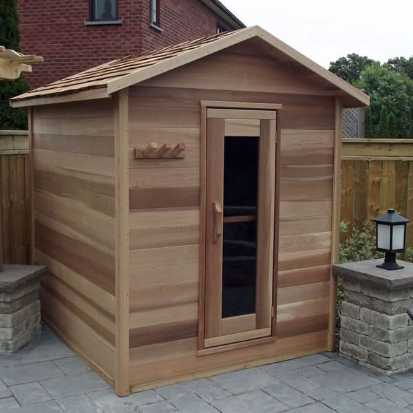 Dundalk LeisureCraft Saunas Dundalk LeisureCraft Clear Cedar Outdoor Cabin Sauna