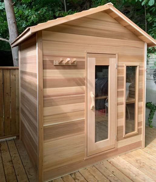 Dundalk LeisureCraft Saunas Dundalk LeisureCraft Clear Cedar Outdoor Cabin Sauna