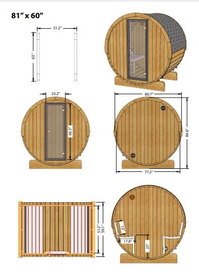 Forever Saunas Saunas Forever Saunas Thermally Treated 2-Person Sauna - Ready to Ship!