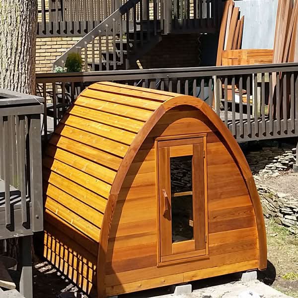 Dundalk LeisureCraft Saunas Dundalk LeisureCraft Clear Cedar Mini POD 2-4 Person Sauna