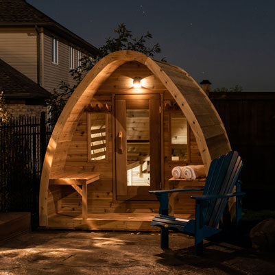 Dundalk LeisureCraft Saunas Dundalk Leisure Knotty Cedar Mini Pod Sauna