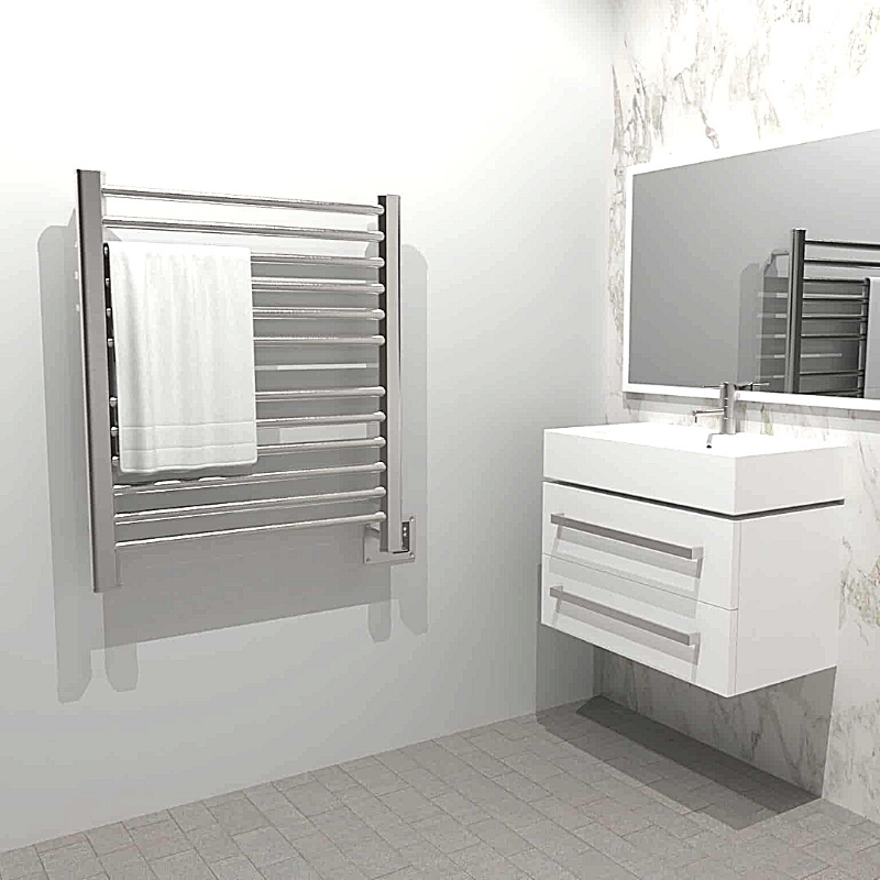 Amba Sauna Accessories Amba Sirio S2932 12 Bar Hardwired Towel Warmer