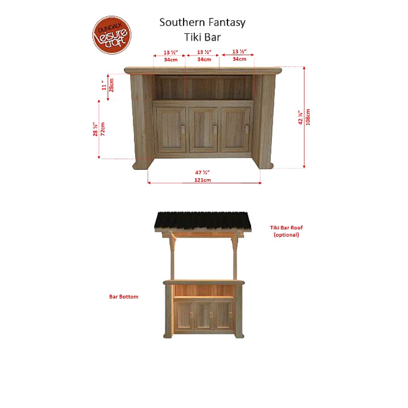 Dundalk LeisureCraft Outdoor Furniture Dundalk Leisure New Southern Fantasy Tiki Bar