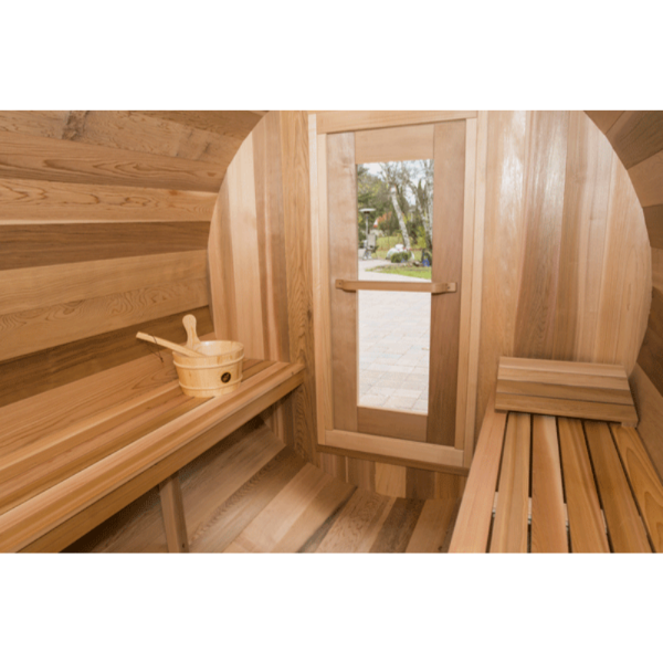 Dundalk LeisureCraft Saunas Dundalk LeisureCraft Clear Red Cedar Barrel Sauna