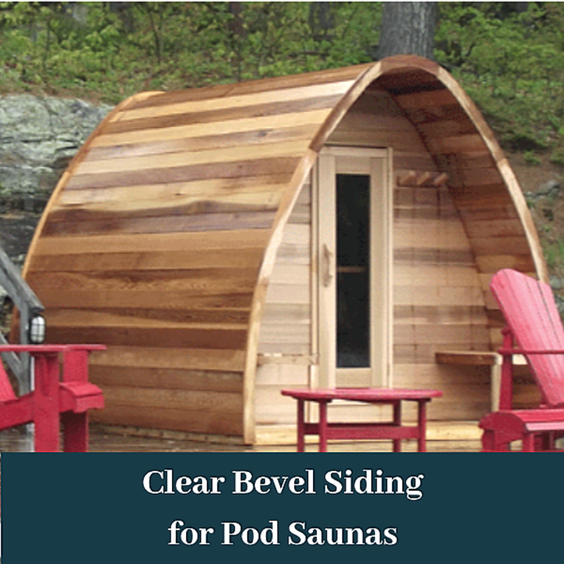 Dundalk LeisureCraft Saunas Dundalk LeisureCraft Clear Cedar POD Sauna