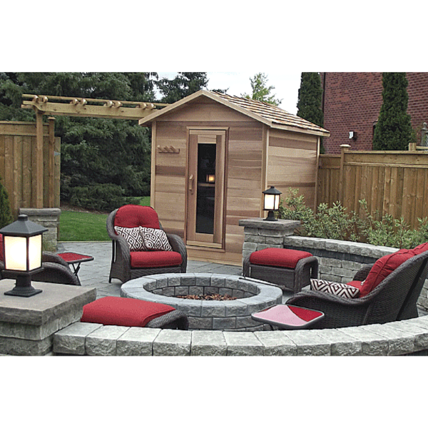 Dundalk LeisureCraft Saunas Dundalk LeisureCraft Clear Cedar Outdoor Cabin Sauna