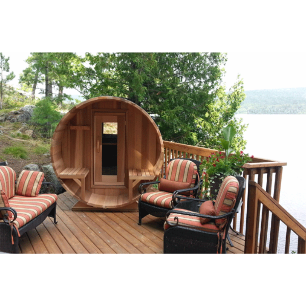 Dundalk LeisureCraft Saunas Dundalk LeisureCraft Clear Red Cedar Barrel Sauna