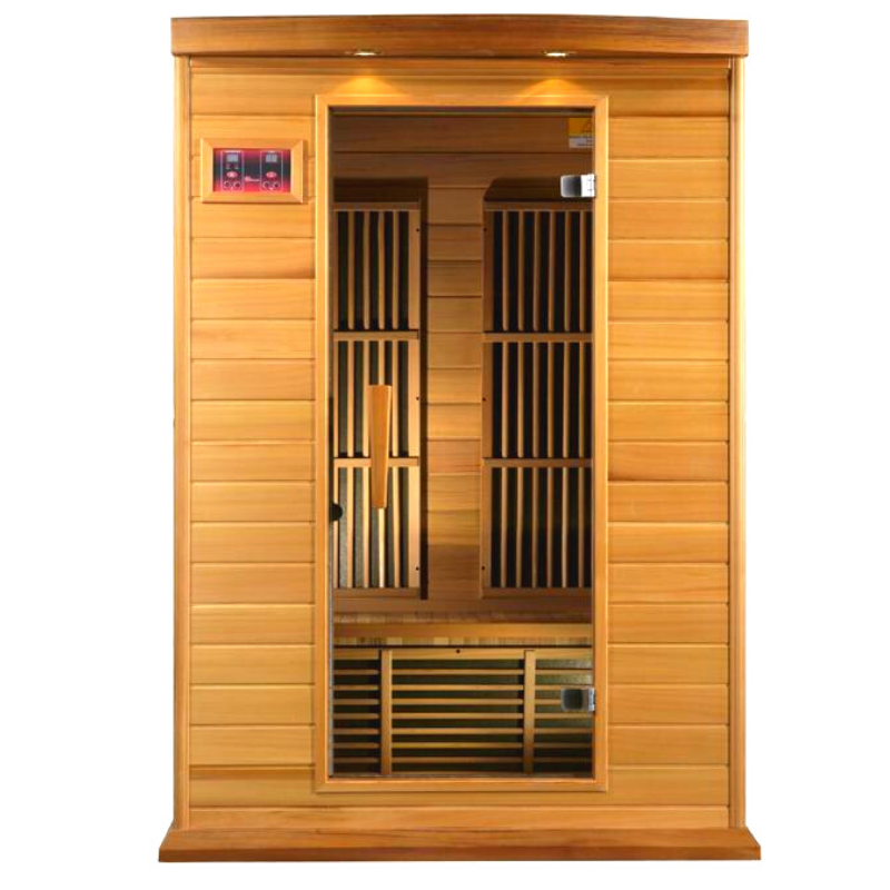 Golden Designs Saunas Golden Designs Maxxus 2 Person Near Zero EMF FAR IR Sauna (MX-K206-01-ZF HEM)