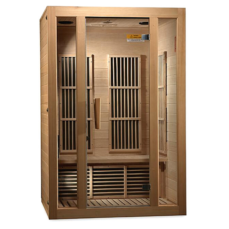 Golden Designs Saunas Golden Designs Maxxus "Seattle" 2 Person Low EMF FAR IR Sauna (MX-J206-01)