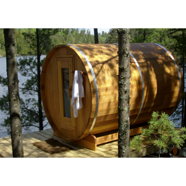 Dundalk LeisureCraft Saunas Dundalk LeisureCraft Clear Red Cedar Barrel Sauna