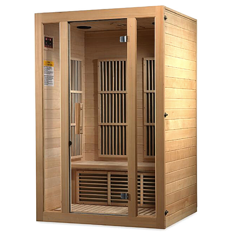 Golden Designs Saunas Golden Designs Maxxus "Seattle" 2 Person Low EMF FAR IR Sauna (MX-J206-01)