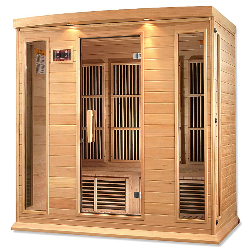 MX-K406-01 Maxxus Low EMF FAR Infrared Sauna Canadian Hemlock - My Sauna World