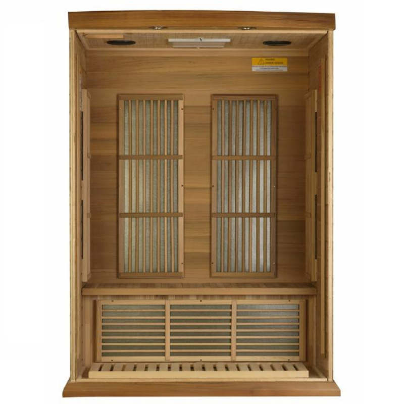 Golden Designs Saunas Golden Designs Maxxus 2 Person Near Zero EMF FAR IR Sauna (MX-K206-01-ZF HEM)