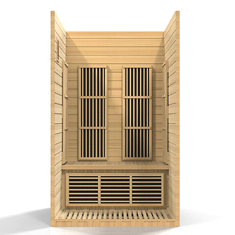 Golden Designs Saunas Golden Designs Maxxus "Seattle" 2 Person Low EMF FAR IR Sauna (MX-J206-01)