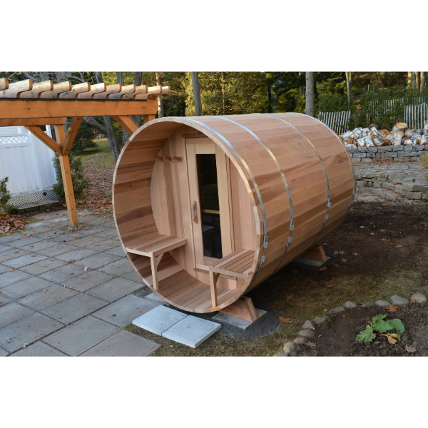 Dundalk LeisureCraft Saunas Dundalk LeisureCraft Clear Red Cedar Barrel Sauna