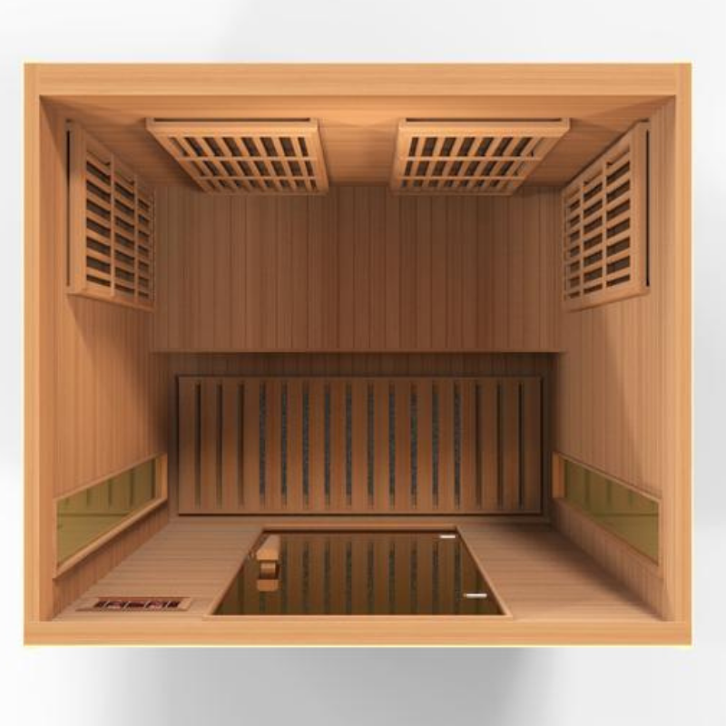 Golden Designs Saunas Golden Designs Maxxus 2 Person Near Zero EMF FAR IR Sauna (MX-K206-01-ZF HEM)