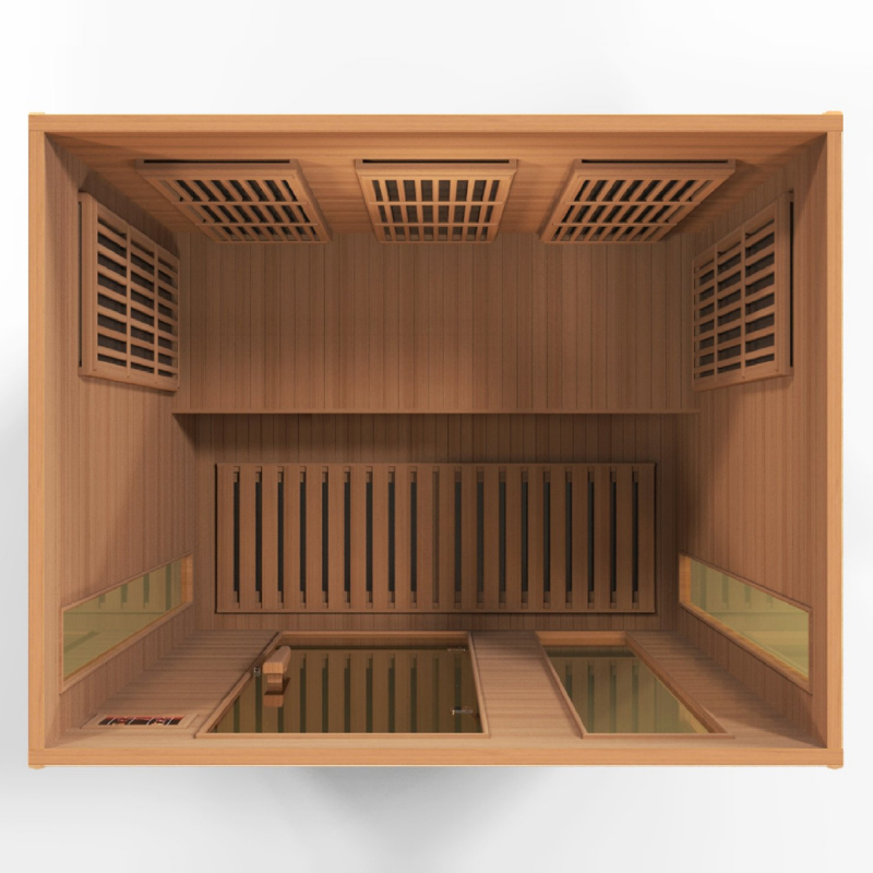 Golden Designs Saunas Golden Designs Maxxus 3 Person Low EMF FAR IR Sauna (MX-K306-01 Red Cedar)