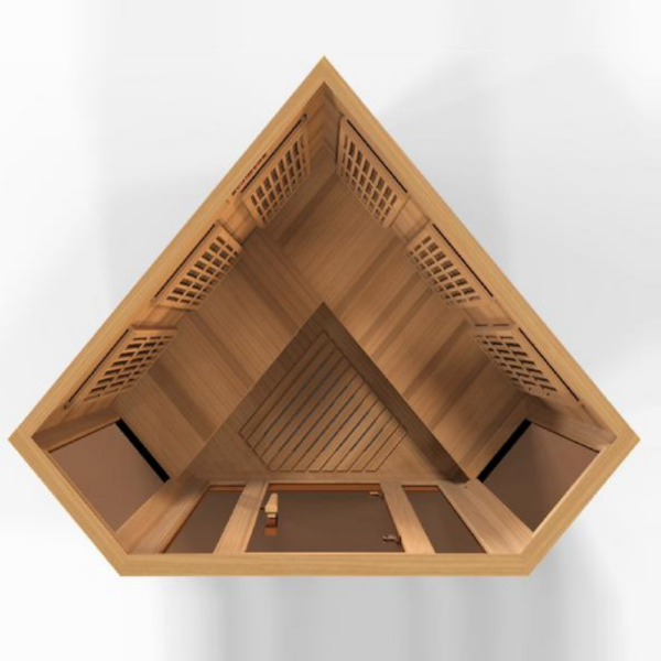Golden Designs Saunas Golden Designs Maxxus 3 Person Low EMF FAR IR Sauna (MX-K356-01 Red Cedar)