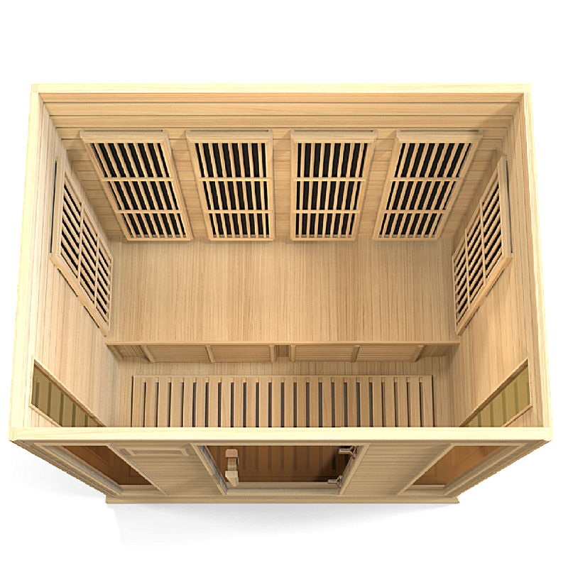Golden Designs Saunas Golden Designs Maxxus 4 Person Low EMF FAR IR Sauna (MX-K406-01)