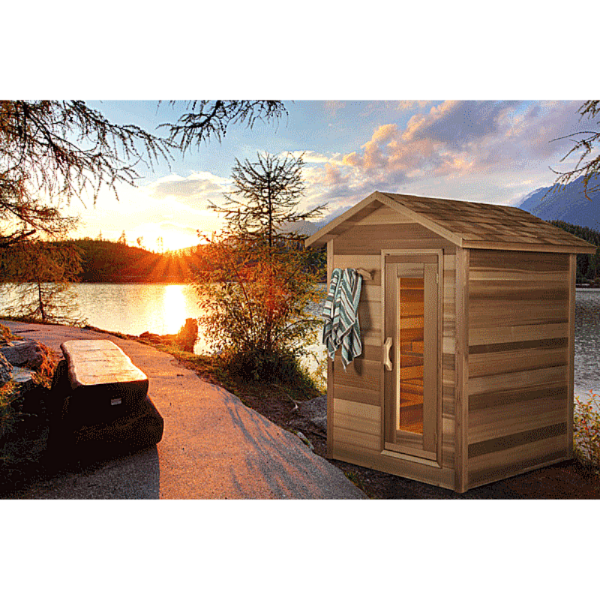 Dundalk LeisureCraft Saunas Dundalk LeisureCraft Clear Cedar Outdoor Cabin Sauna