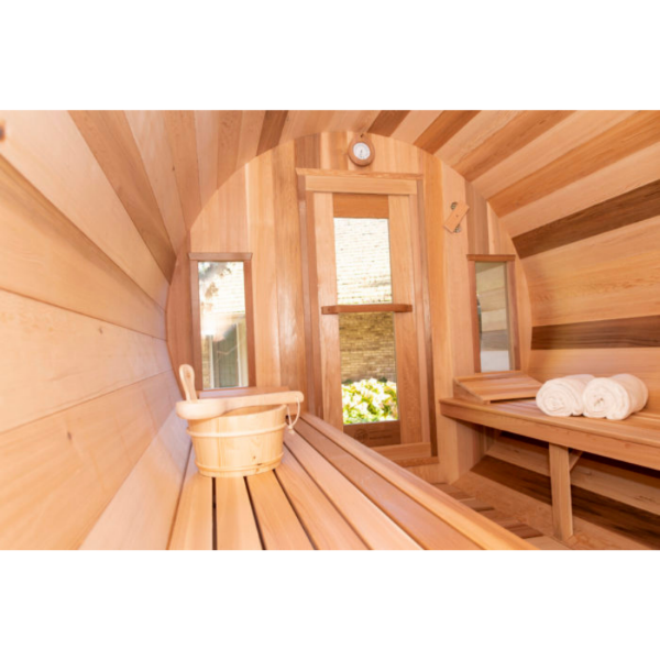 Dundalk LeisureCraft Saunas Dundalk LeisureCraft Canadian Timber Tranquility 4-5 Person Barrel Sauna CTC2345