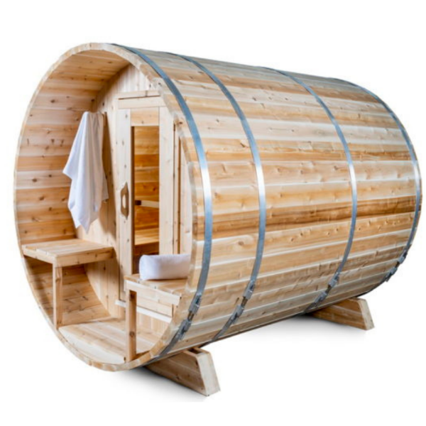 Dundalk LeisureCraft Saunas Dundalk LeisureCraft Canadian Timber Serenity 3-4 Person Barrel Sauna CTC2245W