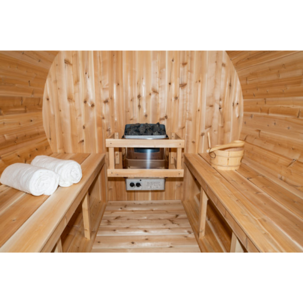 Dundalk LeisureCraft Saunas Dundalk LeisureCraft Canadian Timber Serenity 3-4 Person Barrel Sauna CTC2245W