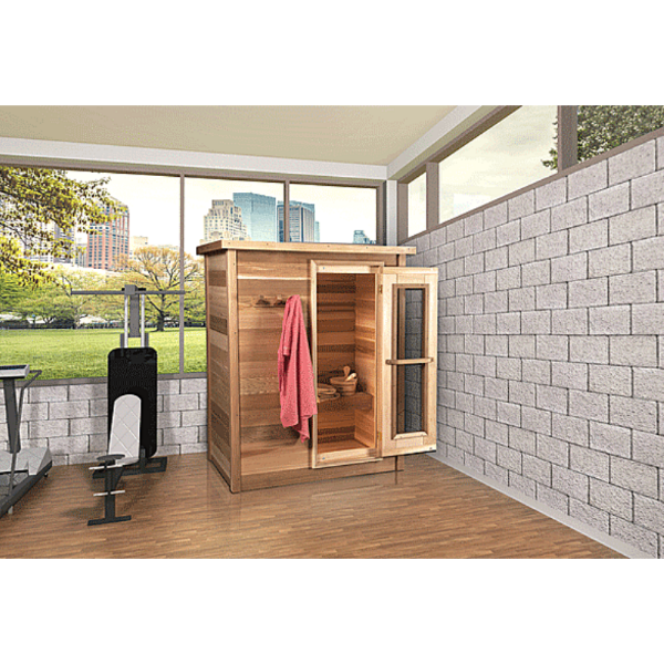 Dundalk LeisureCraft Saunas Dundalk LeisureCraft Knotty Cedar Indoor Cabin Sauna