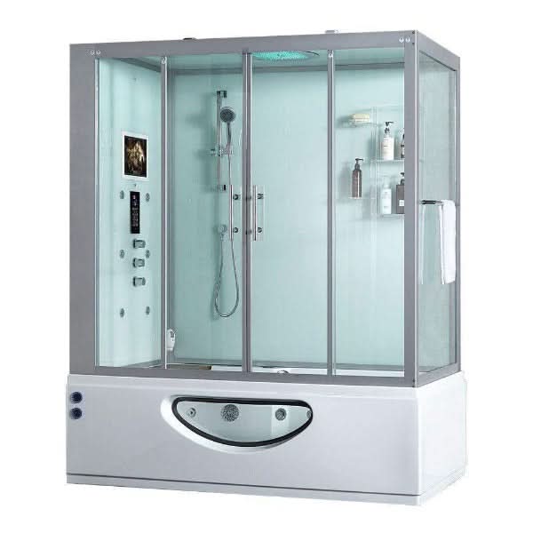 Maya Bath Showers Maya Bath Catania Platinum 2-Person Freestanding Steam Shower