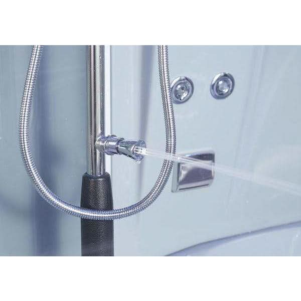 Maya Bath Showers Maya Bath Superior Platinum Grey 2-Person Freestanding Steam Shower
