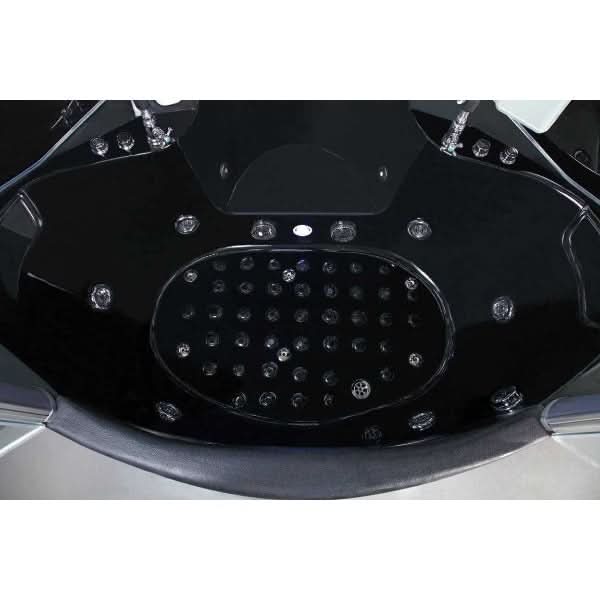 Maya Bath Showers Maya Bath The Superior Platinum Black 2-Person Freestanding Steam Shower