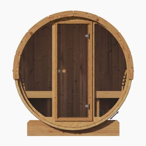 Forever Saunas Saunas Forever Saunas Thermally Treated 4-Person Sauna With Full Front Glass View - Ready to Ship!