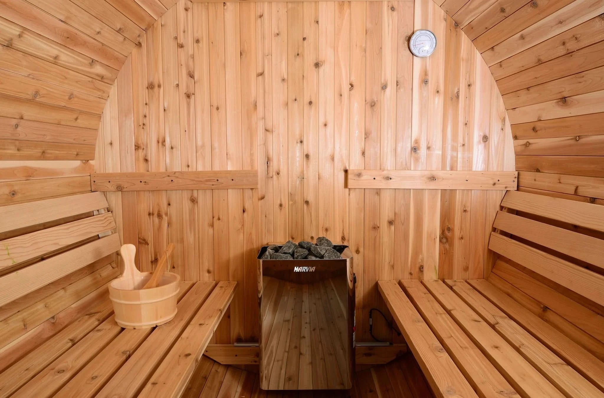 Almost Heaven Saunas Almost Heaven Essex 4 Person Standard Barrel Sauna