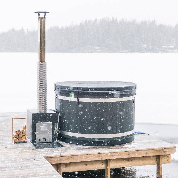 Almost Heaven Hot Tubs Almost Heaven Kirami 4 Person Wood Fired Hot Tub