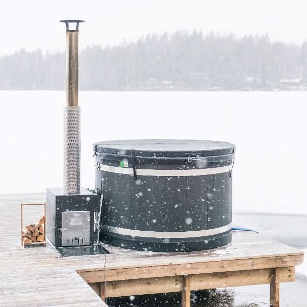 Almost Heaven Hot Tubs Almost Heaven Kirami 4 Person Wood Fired Hot Tub