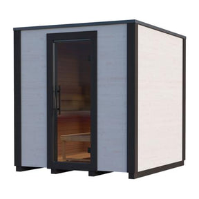 Auroom Garda 6-Person Modular Outdoor Cabin Sauna - Translucent White