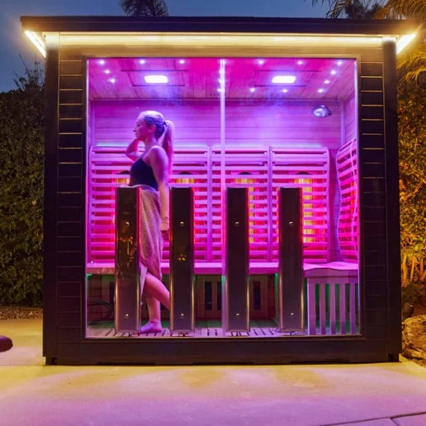 Sun Home Luminar Outdoor™ 5-Person Full-Spectrum Infrared Sauna - Spectrum  Saunas