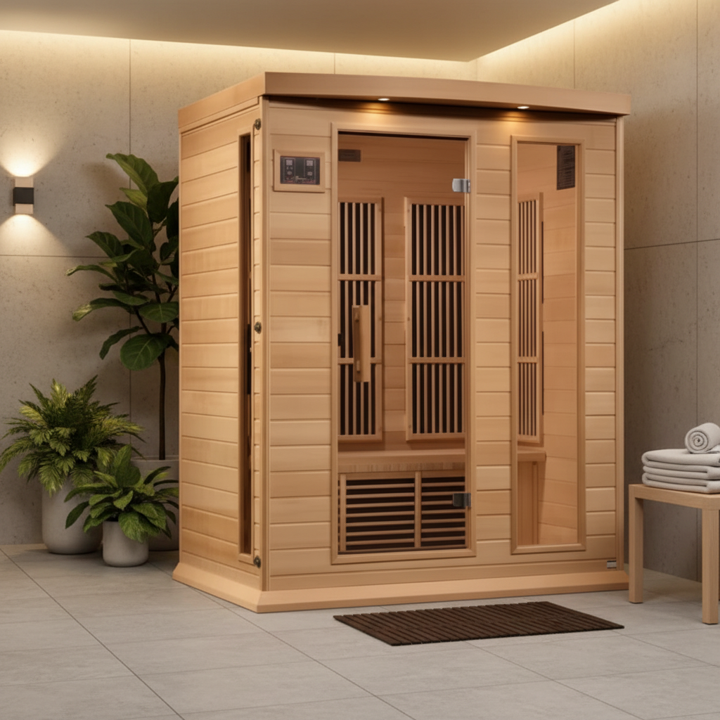 Golden Designs Saunas Golden Designs Maxxus 3 Person Indoor Near Zero EMF FAR Infrared Sauna (MX-K306-01-ZF HEM)