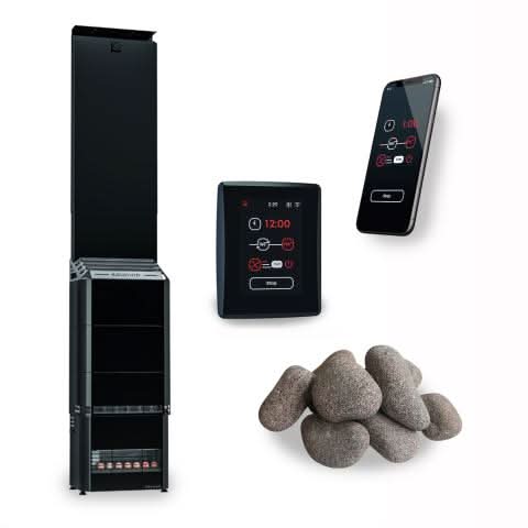 Saunum Heaters Saunum Air 5 Sauna Heater Package Black