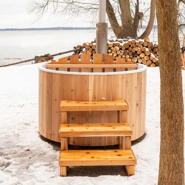 Dundalk LeisureCraft Hot Tubs Dundalk LeisureCraft The Evolution Cedar Hot Plunge Tub 5'