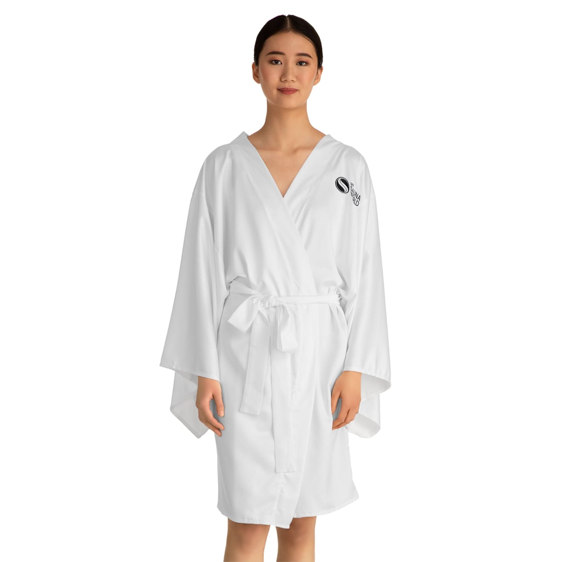 Printify All Over Prints My Sauna World Limited Edition Kimono Robe Lightweight Spa and Sauna Wear