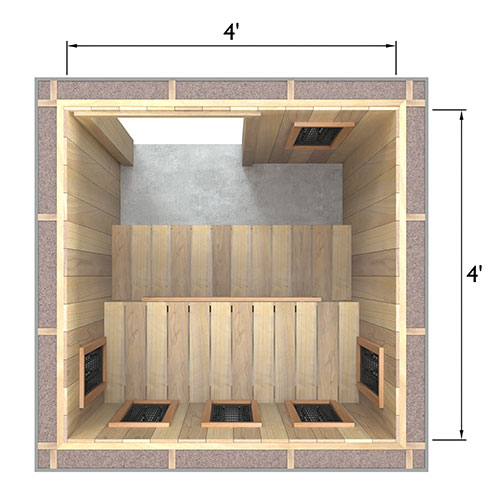 Finnmark Accessories Finnmark Spectrum Plus 4' x 4' Infrared Heater Panel Kit