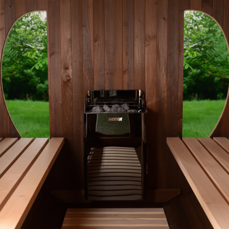 Almost Heaven Saunas Almost Heaven Phoenix 6 Person Luxury Barrel Sauna