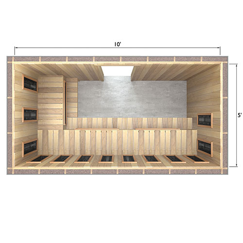 Finnmark Accessories Finnmark Spectrum Plus 5' x 10' Infrared Heater Panel Kit