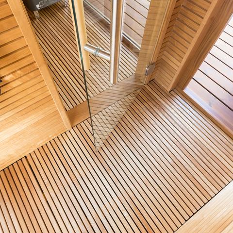 Auroom Natura Modern Outdoor Sauna with Changing Room